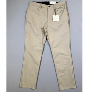 Calvin Klein Men's Slim-Fit Performance Stretch Pants Plaza Taupe 34x30 $99